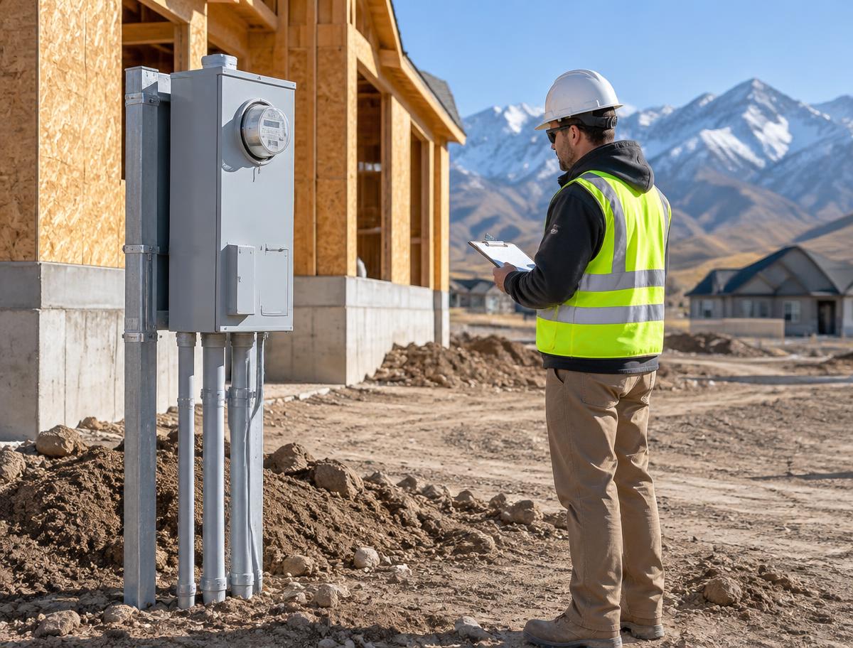 Temporary Power service at a Utah construction site